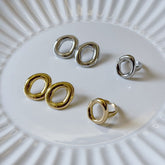 Orecchini e anello Circle