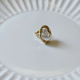 Anello perla barocca