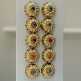 Orecchini bottone fiore