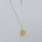 Collana zampa con incisione