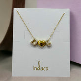 Collana lettere e cuore passanti