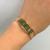 Bracciale nome strass