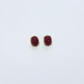 Orecchini bordeaux