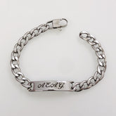 Bracciale Targa e incisione