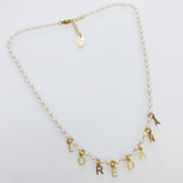 Collana perline nome intero