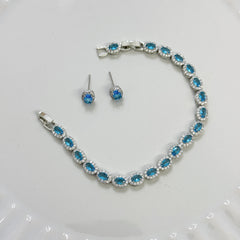 Bracciale ovalino e mini orecchini