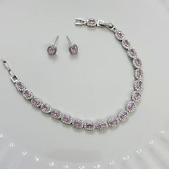 Bracciale ovalino e mini orecchini