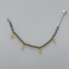 Bracciale quattro lettere