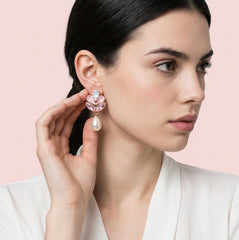 Orecchini Rosa Lumière