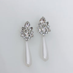 Orecchini in perla e crystal