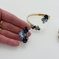 Completo blu notte e celeste