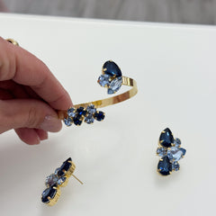 Completo blu notte e celeste