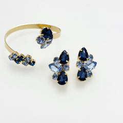 Completo blu notte e celeste