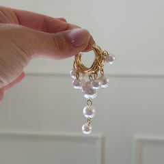 Cerchi perle pendenti