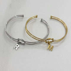 Bracciale nodo con lettera