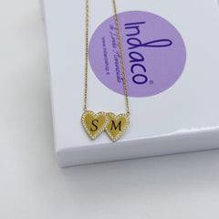 Collana cuori zirconati