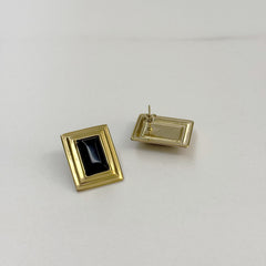 Orecchini black stone