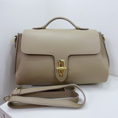 Borsa lucchetto vera pelle