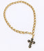 Collana catena croce swarovsky - Indaco Shop